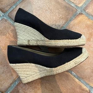 Seville espadrille wedges in canvas size 7